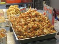 サワガニの揚げ物